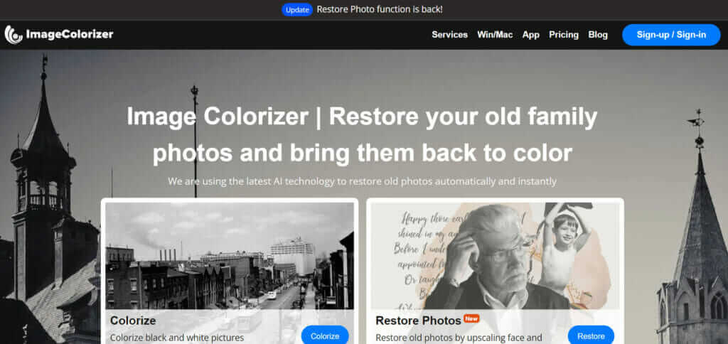 Image Colorizer - MyHeritage Photo Alternative
