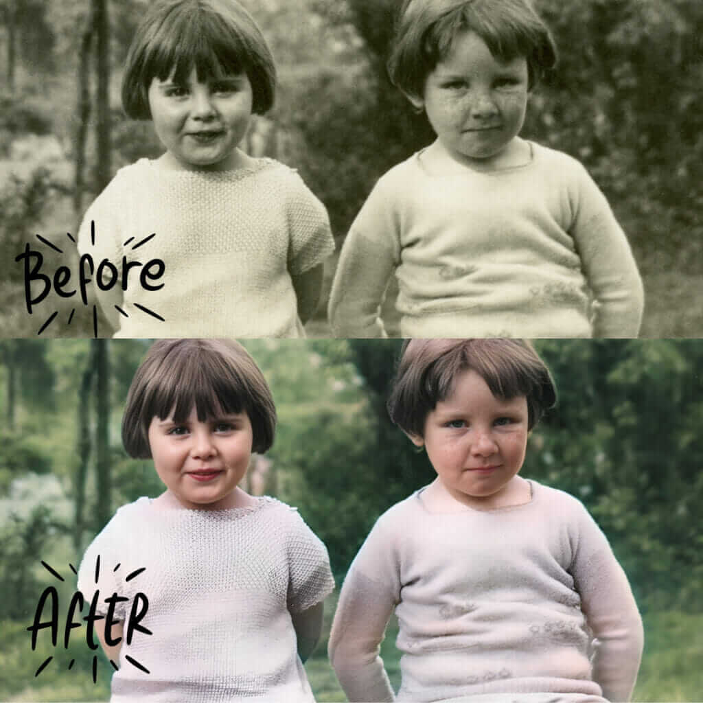 Automatically colorize black and white family photos with Face26