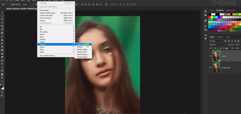 unblur image photoshop setting